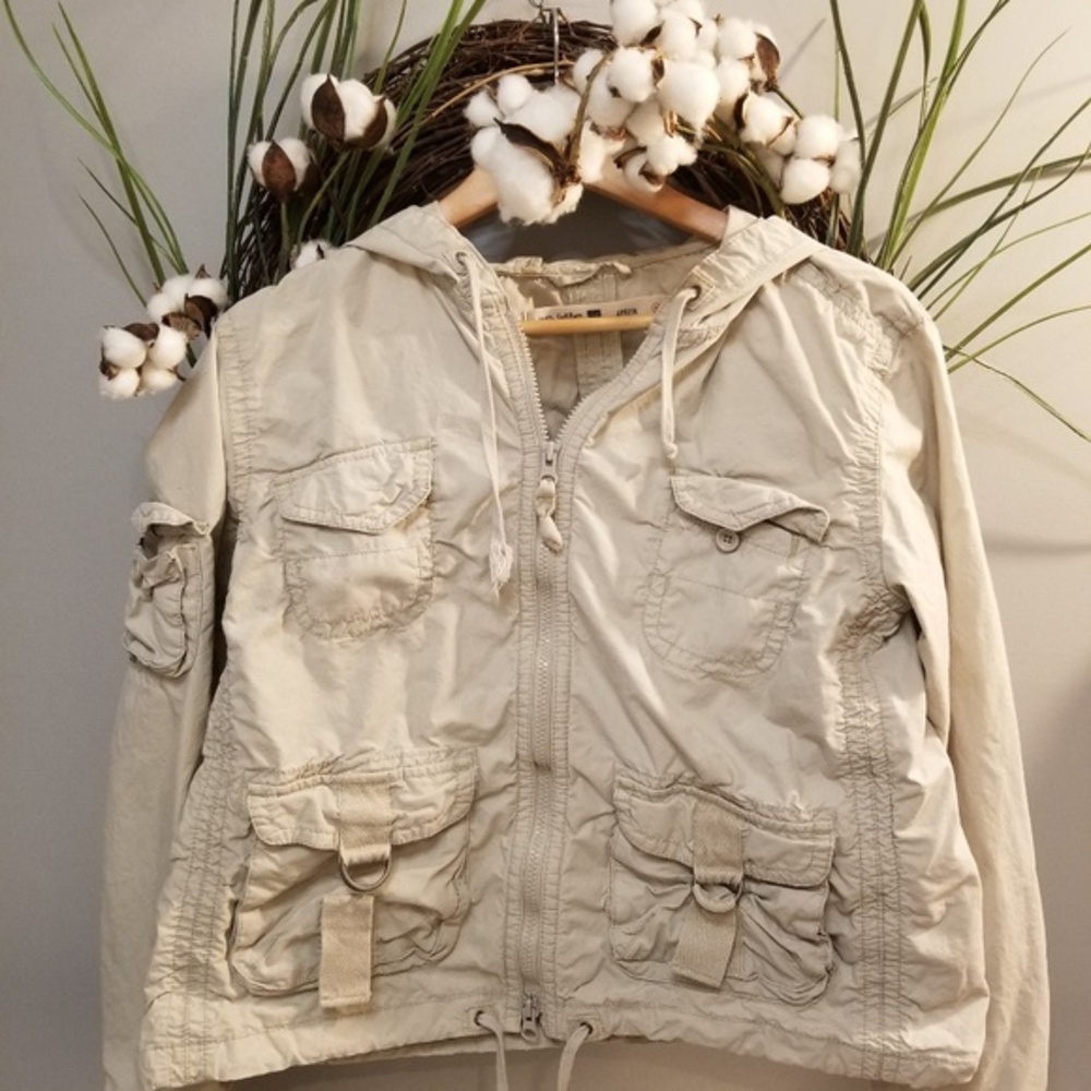 gap khaki spring coat